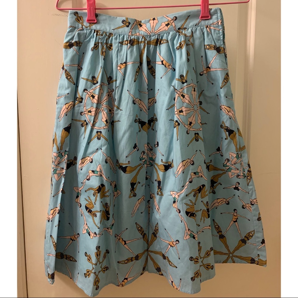 [NWOT] ModCloth skirt, interesting print!